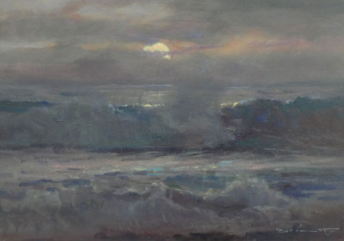 painting of the California coast by Rick J. Delanty