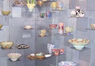 Pottery Booth at Craft Show