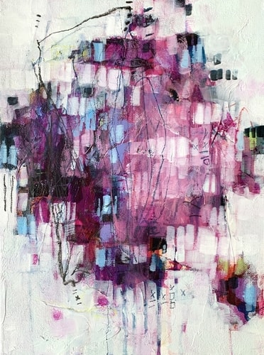 abstract painting by Lori Mirabelli