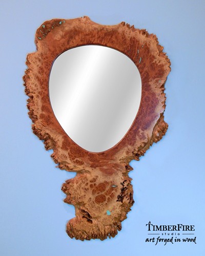 one-of-a-kind wall mirror by TimberFire Studio