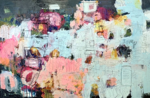 abstract painting by Lori Mirabelli