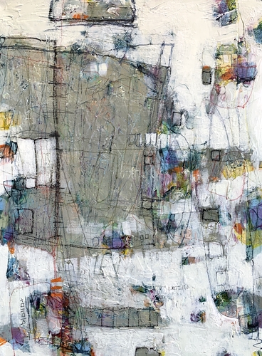 abstract painting by Lori Mirabelli