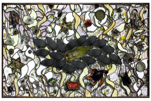 sculptural stained glass by Catalin Domniteanu
