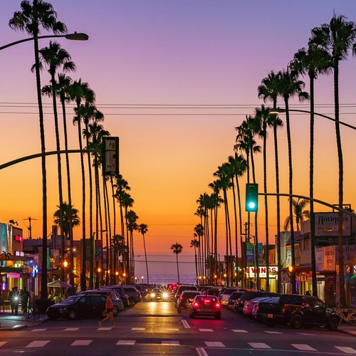 photograph of sunset in San Diego, CA by Brian McClean