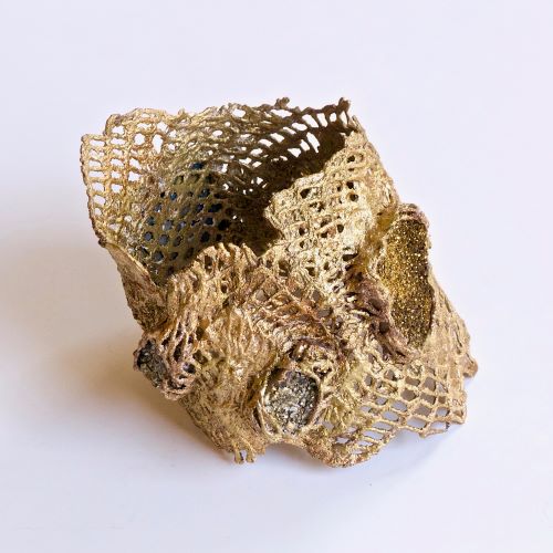 mineral mesh cuff by Pauletta Brooks