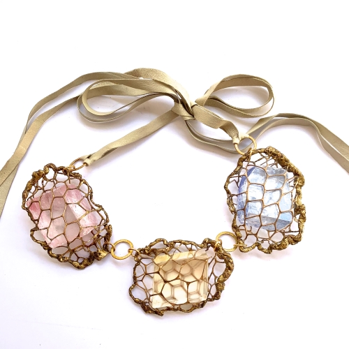 pastel mineral choker by Pauletta Brooks