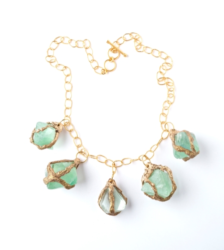 green flourite necklace by Pauletta Brooks