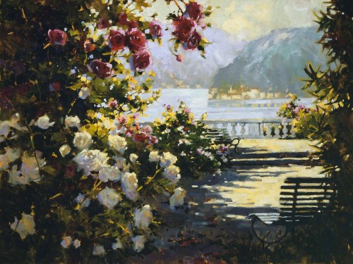 painting of Como Beach by Marilyn Simandle