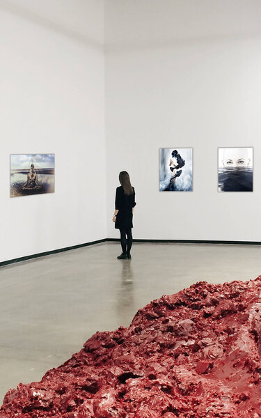 Series of photographs by Jennifer Gleason in a room setting