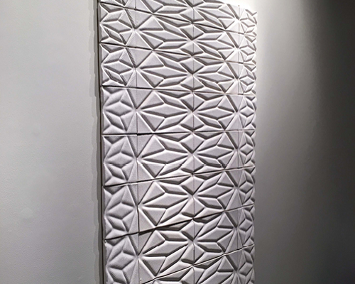 digitally printed 3D ceramic wall art by Brian Peters