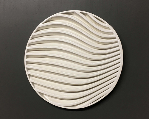 digitally printed 3D ceramic wall art by Brian Peters