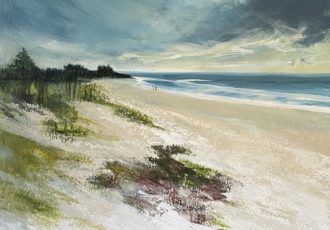 painting of the Australian coast by Kathy Karas