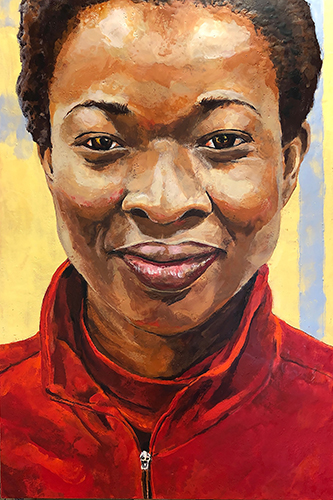 portrait of a black American female by Linda Lowery