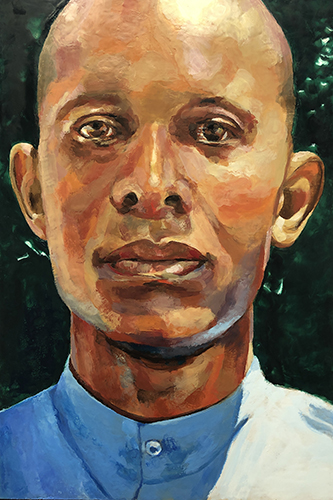 portrait of a black American by Linda Lowery
