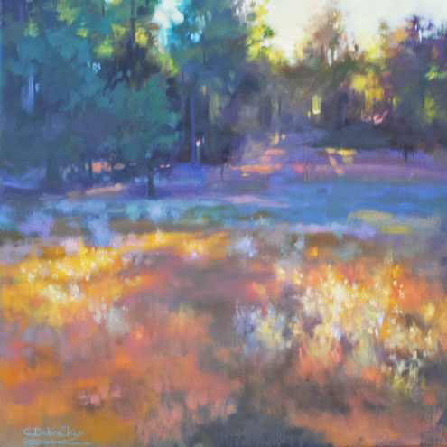 impressionistic oil landscape painting by Christine Debrosky