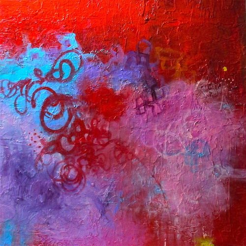 abstract expressionist painting by Katherine Greene