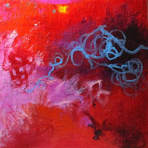 abstract expressionist painting by Katherine Greene