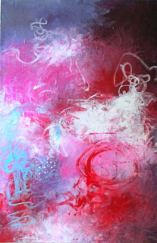 abstract expressionist painting by Katherine Greene