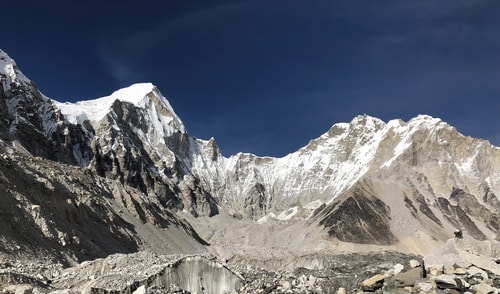 photograph from a Mt. Everest base camp by Jim Grossman