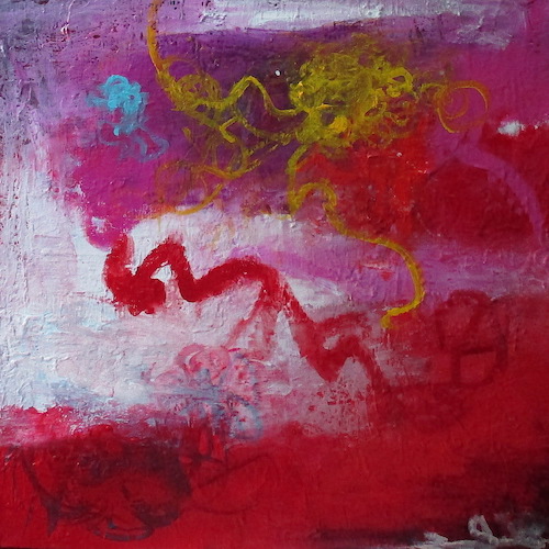 abstract expressionist painting by Katherine Greene