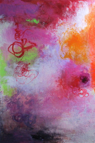 abstract expressionist painting by Katherine Greene