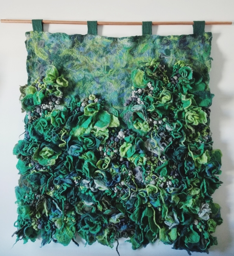 mixed media fiber art by Mallory Zondag