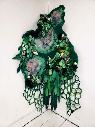 mixed media fiber art by Mallory Zondag