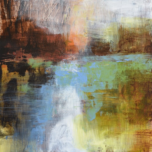 abstract landscape painting by Melody Cleary