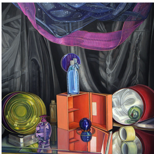 abstract still life painting by Karen Bognar Khan