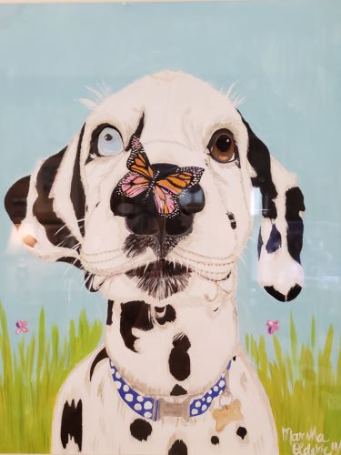 painting of a Dalmation by Marsha Olderr