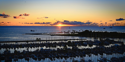 photograph of a Pacific coast sunset by Jim Grossman