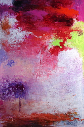 abstract expressionist painting by Katherine Greene