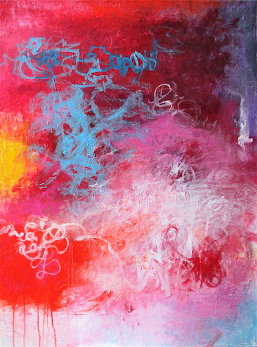 abstract expressionist painting by Katherine Greene