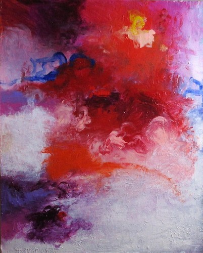 abstract expressionist painting by Katherine Greene