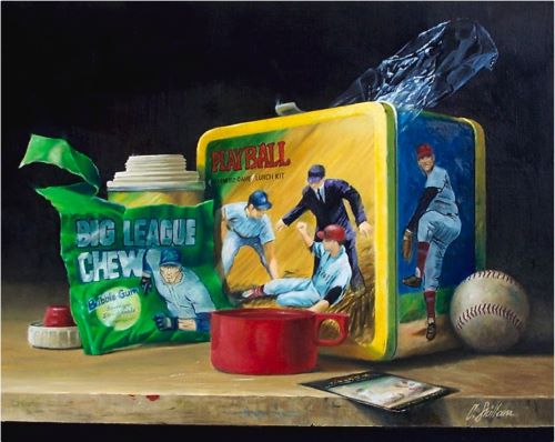 still life featuring a baseball theme by Craig Shillam