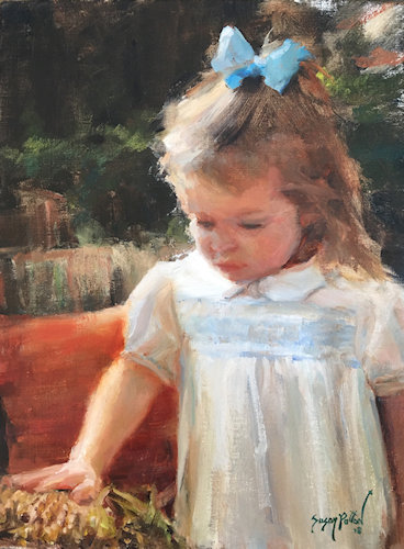 painting of a little girl by Susan Patton