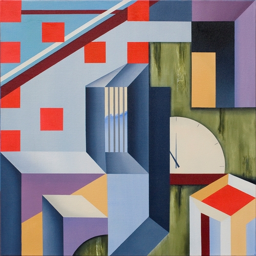 abstract geometric painting by Cheryl Eggleston