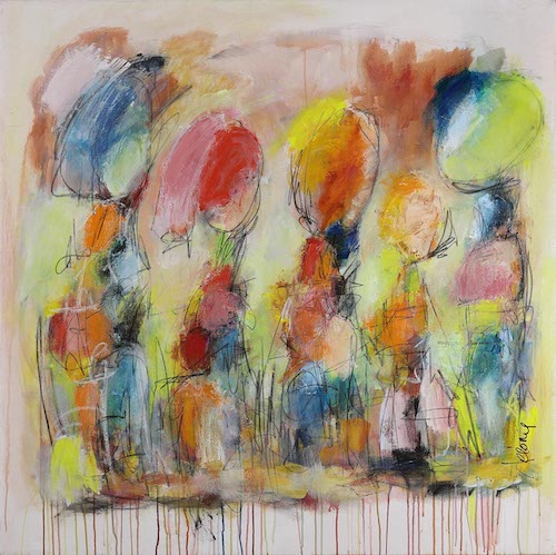 abstract expressionist painting by Véronique Besançon 