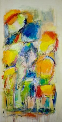 abstract expressionist painting by Véronique Besançon 