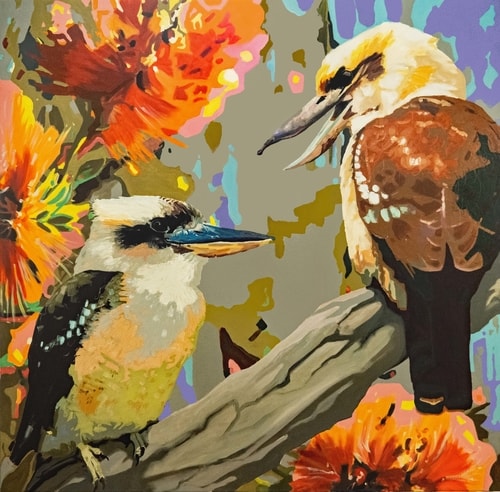 painting of Australian birds by Karen Bloomfield