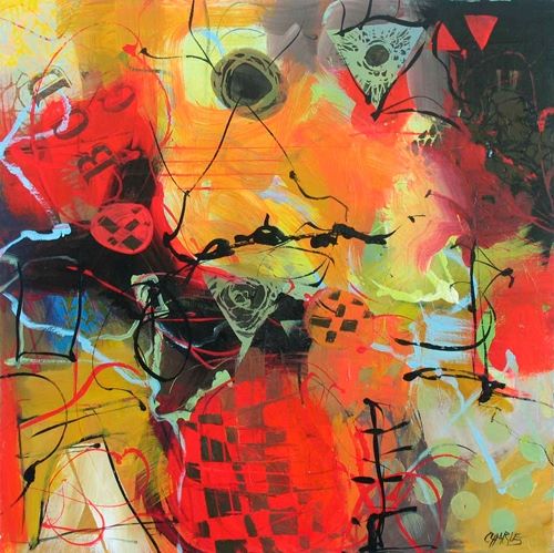 abstract painting by Beth Charles