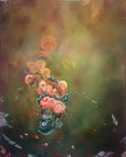 abstract floral painting by Grayson Chandler