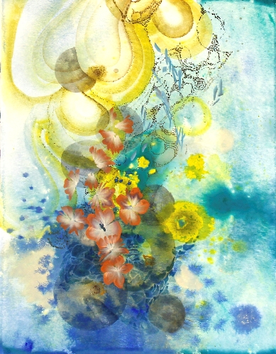 abstract watercolor painting by Grayson Chandler