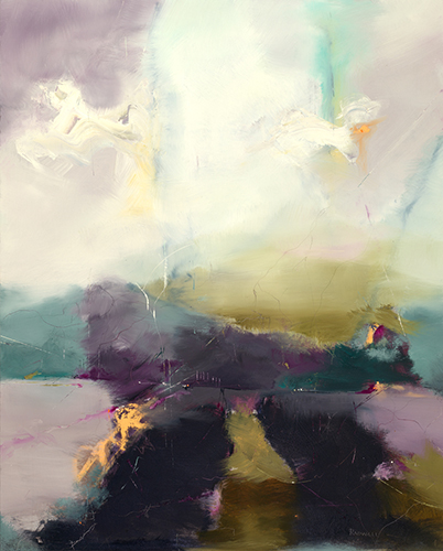 abstract landscape painting by Laura Radwell