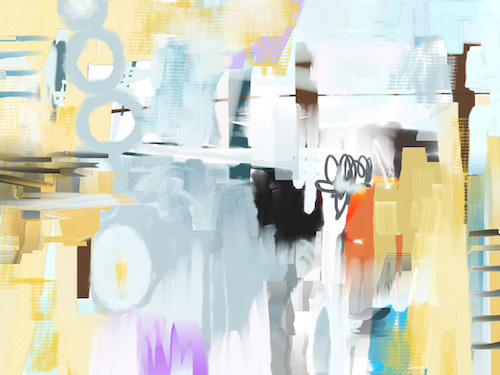 abstract digital painting by Christine Auda