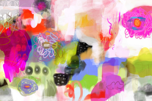 abstract digital painting by Christine Auda