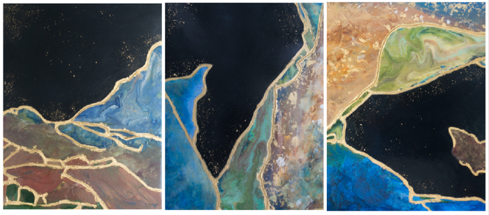 Series of Kintsugi paintings