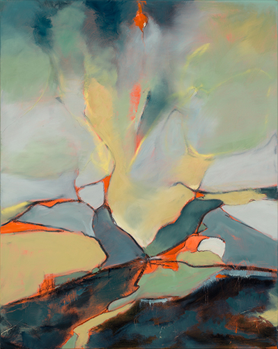 abstract landscape painting by Laura Radwell