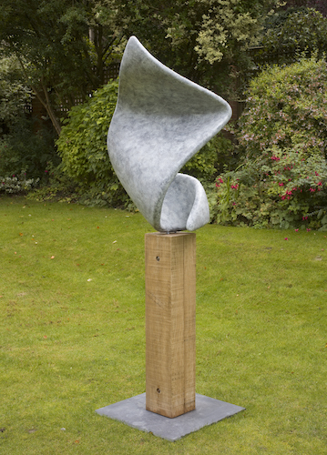 abstract outdoor bronze resin abstract sculpture by Jane Hibbert