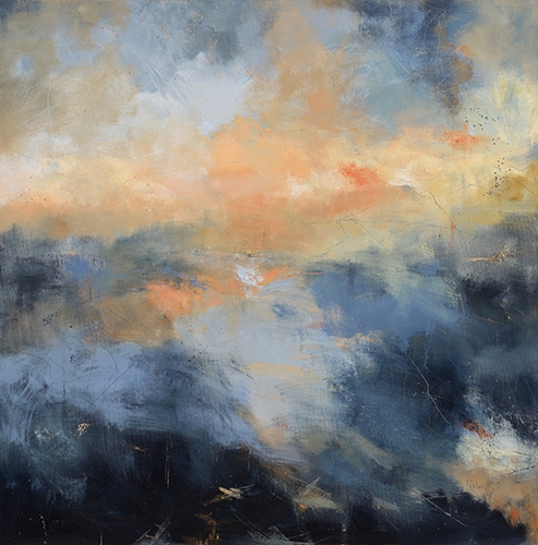 abstract landscape painting by Laura Radwell